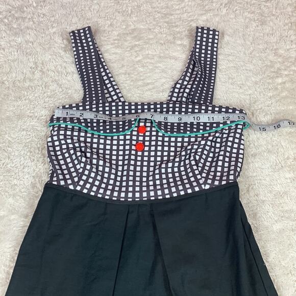 Roberta Oaks Checks and Cherries pinup sheath dress, small - Picture 5 of 8